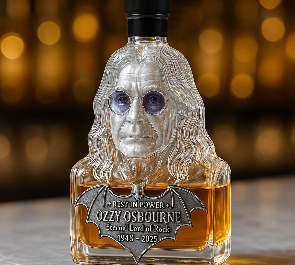 Pretvoren u vječnost u čaši — Whiskey čaša u čast Ozzy Osbourneu