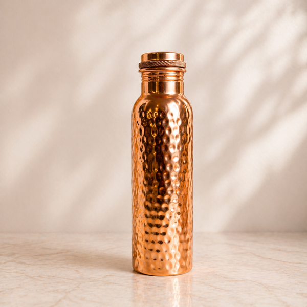 Ana Zagreb kovani set čistog bakra – boca 950ml + čaša 350ml – poklon set