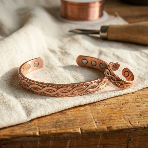 Ana Zagreb Knot bakreni set nakita